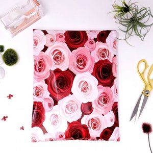 50 Designer Roses Poly Mailers 10x13